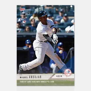 MIGUEL ANDUJAR RC 2018 TOPPS NOW #115 NEW YORK YANKEES - Picture 1 of 2