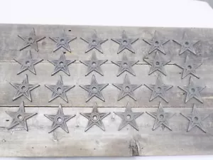 50 LARGE Cast Iron Stars Washer Texas Lone Star Ranch 3 7/8" Primitive Raw Craft