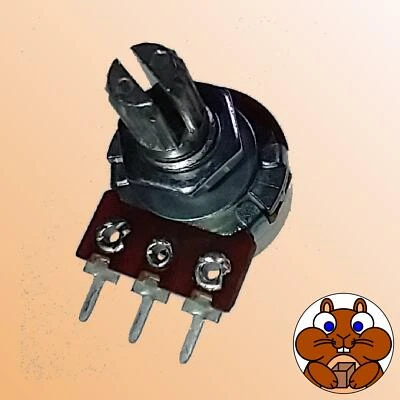 Poti Dreh Potentiometer 1k - 500k Ohm mono / stereo | linear / log | Pin / Öse  - Bild 1 von 4