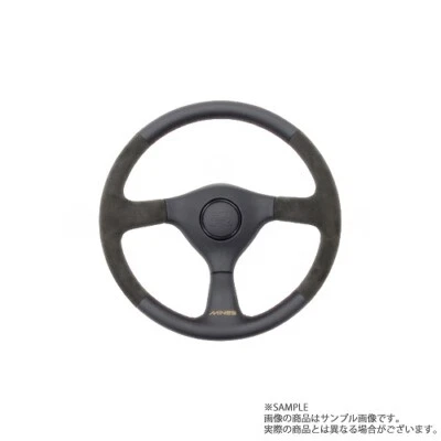 Mine's Leather 355mm Steering Wheel SKYLINE GTR R32 BNR32 Red Stitch - image 1 of 3