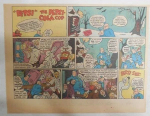 Pepsi Cola Cops Ad: Pepsi and Pete by Eaton ! from 1945 7.5 x 10 inches - Picture 1 of 2