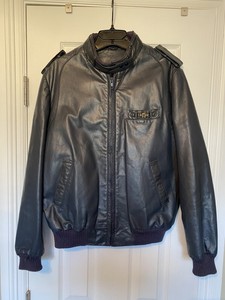aigner leather coat