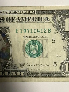 Birthday Note April 12 1971 Dollar Bill Note $1 04/12/1979 E19710412B Collect - Picture 1 of 10