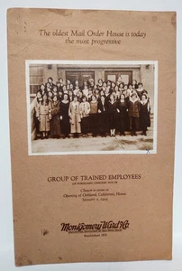 1924 Montgomery Ward Mail Order House Cal Coolidge Southern Pacific RR Menu Itin - Picture 1 of 13