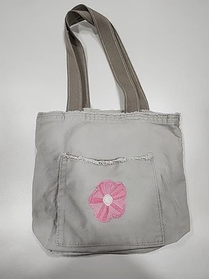 Bolso/bolso de mano de lona Thirty-One Gifts con flor rosa Foto 1 de 4