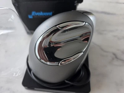 Evoluent VM4R 2600 DPI Ergonomic Vertical Mouse 4 Left Hand - Gray New Open Box - Image 1 of 4