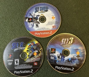 Sly Cooper and The Thievius Raccoonus, 2 & 3, Ps2 Spielepaket (3) nur Diskette - Bild 1 von 3