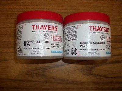 2-Thayers Blemish Clearing Pads for Acne 60 Exfoliating Pads in each Exp 1/2027 - Image 1 of 4