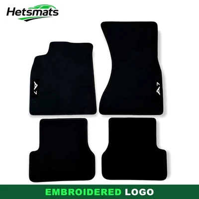 Alfombrillas alfombrillas coche terciopelo negro personalizadas para Audi A7 S7 RS7-2012-2017 Foto 1 de 4