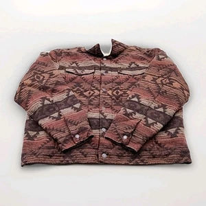 Giacca Wrangler UOMO TAGLIA LARGE foderata sherpa Aztec Canyonvibe NUOVA (#N3-D2) - Foto 1 di 5