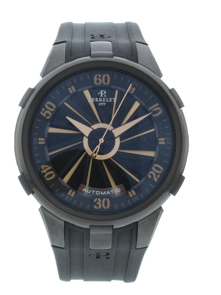 Reloj automático para hombre Perrelet Turbine XL esfera negra 48 mm A4053/1 Foto 1 de 4