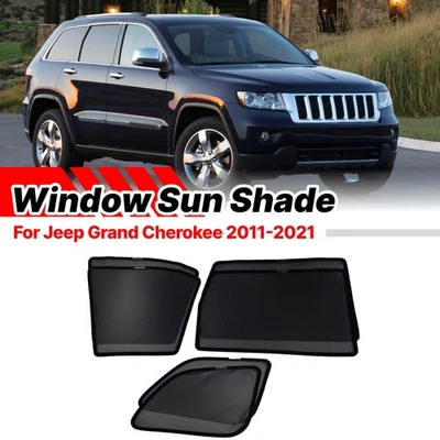 Magnetic Window Sun Shade Mesh Covers For Jeep Grand Cherokee 2011-2021 - image 1 of 4