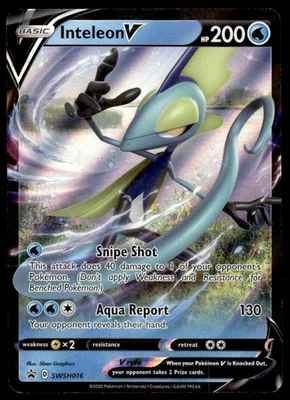 Pokemon TCG SWSH: Sword & Shield Promo Cards #SWSH016 Inteleon V NM - Image 1 of 2