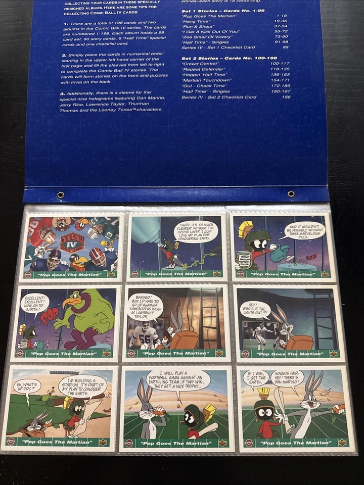 1992 Upper Deck Comic Ball 4 Football Cards 1-198 -You Pick- Comic Bowl Card - Image 1 of 4