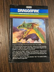 NUR HANDBUCH Dragonfire Intellivision Dragon Fire Anleitungsbuch Buch - Bild 1 von 2