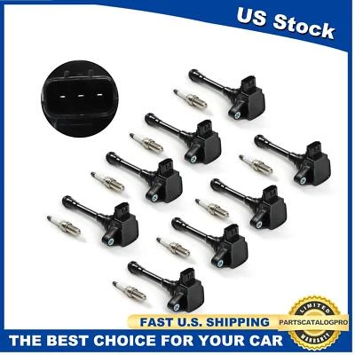 8pcs Ignition Coil & Spark Plug For 2018-2019 Nissan NV3500 2016-2020 TITAN XD Foto 1 de 4