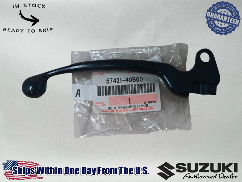 Palanca de freno delantera Suzuki OEM Rh 1987-2006 Lt80 Lt 80 Quadsport 57421-40B00 Foto 1 de 4