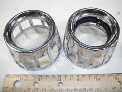 Luz de freno trasera Ford Galaxie 1963 personalizada 300 hecha en EE. UU. bisel cromado - par Foto 1 de 4