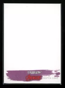 Marvel 2022 Fleer Ultra Avengers Artist Sketch Card Blank C1 - Picture 1 of 2