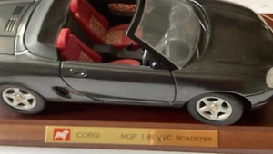 MGF LTD Edition 1/18 Model on Wood Plinth by CORGI Grey In Original Box In VGC - Picture 1 of 19