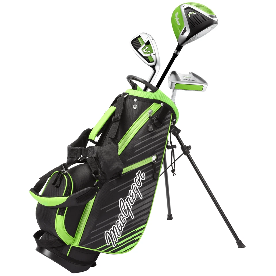 MACGREGOR V-MAX PREMIUM JUNIOR PACKAGE SET +GOLF STAND CARRY BAG / AGE 3-5 YEARS - Image 1 of 4