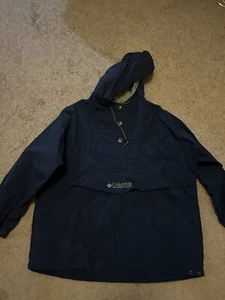 Vintage Columbia Windbreaker Damen Medium Navy Blau - Bild 1 von 6