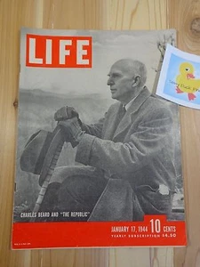 Life Magazine January 17 1944 Charles Beard The Republic Great Ads and Articles - Picture 1 of 7