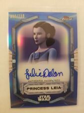 2022 Topps Finest Star Wars Autograph Princess Leia - Julie Dolan Auto Blue /150