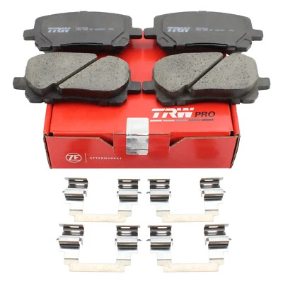 Pastillas de freno y clips delanteros de cerámica TRW Pro para Pontiac Vibe Toyota Corolla Matrix Foto 1 de 4