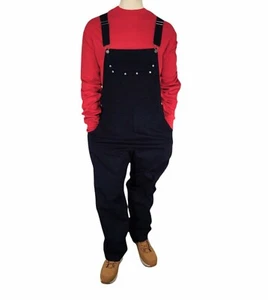 Herren Classic Bib Overall Light Weight 3XL Schwarz 9 Taschen Streetwear oder Work NOS - Bild 1 von 6