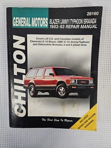 Chilton's Auto Repair Manual General Motors Blazer Jimmy 1983 - 1993 Paperback - Picture 1 of 2
