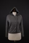 Frauenschuh Gray Silk Hooded Lightweight Jacket Size 2 / M