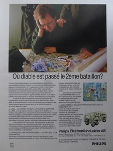 5/1985 PUB PHILIPS DEFENCE ELECTRONICS LINDA C3I LASERVISION ARMY FRENCH AD - Imagen 1 de 1