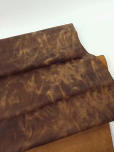 Bran Crazy Horse Vintage Pull Up Rustic Leather - Picture 1 of 3