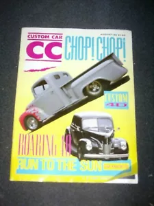 CUSTOM CAR MAGAZINE AUGUST 1989 CHOP CHOP 1940 FORD COUPE 54 FORD 4D FORD 100E - Bild 1 von 12
