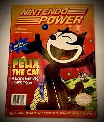 NINTENDO POWER Magazine - Felix the Cat wIth Spiderman Poster - Volume 40 (1992) - Image 1 of 4