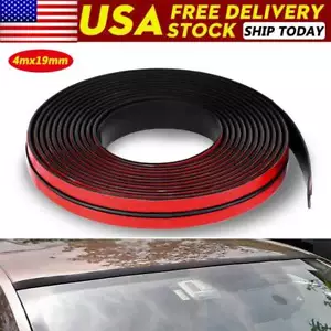 4M Car Windshield Roof Seal Noise Insulation Rubber Edge Strip Molding Sticker - Picture 1 of 15