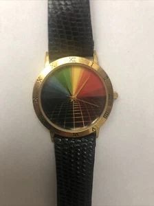Logo Timepieces by Infinity 18K Gold Plated Watch - Needs New Battery - Rainbow - Picture 1 of 6