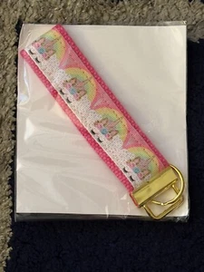 Lippy Clip Wrist Key Fob - Pink Rainbow Unicorn - Picture 1 of 2