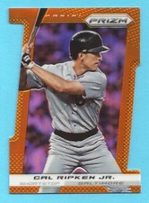 CAL RIPKEN JR. 2013 Panini Prizm Prizms Orange Die-Cut #199 Orioles #d 41/60