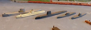 5 Metall Modelle - 1:1250 : Konvolut U Boote Sea Wolf , Sportsman ... - Bild 1 von 4