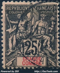 GRANDE COMORE : TYPE GROUPE N° 8 AVEC OBLITERATION LEGERE - Imagen 1 de 2