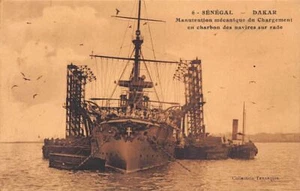 Senegal - DAKAR - Mechanical handling of coal loading of ships in the harbor - P - Picture 1 of 2