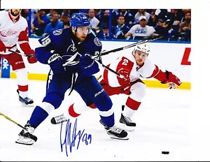 TAMPA BAY LIGHTNING NIKITA NESTEROV FIRMATO 8X10 - Foto 1 di 1