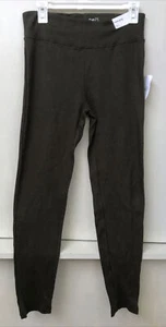 Junior Womens Olive Green LEGGINGS High Rise Ribbed Rue 21 SIZE L NWT - Picture 1 of 4
