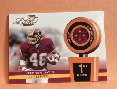 2002 Playoff Piece of The Game STEPHEN DAVIS 1st Down /250 Card #POG-46 Redskins - Image 1 of 2