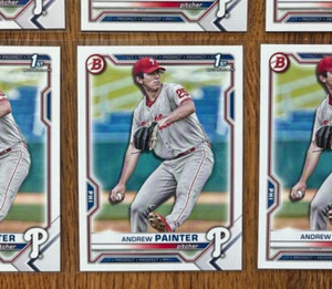 1) Andrew Painter 2021 Bowman Draft 1st RC SP #BD10 Rookie Phillies QTY avail 🔥