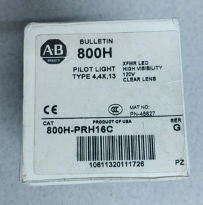 ALLEN-BRADLEY 800H-PRH16C PILOT LIGHT CLEAR 120V LED NEW!! QUANTITY!! WOW!! - Picture 1 of 3