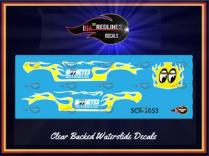 1/64 '83 Silverado "Flaming Mooneyes" Gasser Custom Decal Set SCR-1053 - Picture 1 of 3