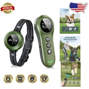 Humane Anti-Bark Dog Collar - Adjustable Modes, Wide Range, IP67 Waterproof - Picture 1 of 10